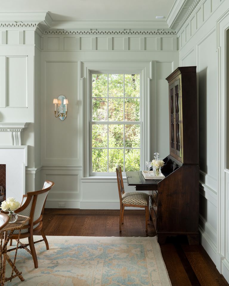 Panelled room with a writing desk